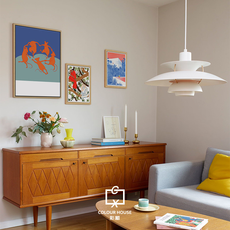 Isabelle Feliu 美式抽象艺术沙发玄关卧室餐厅客厅三联组合