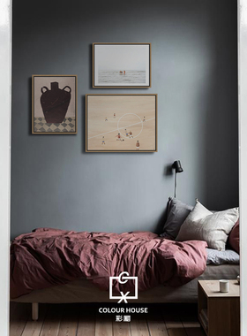 Emilia Ilke 北欧复古文艺抽象艺术沙发玄关卧室餐厅客厅三联画