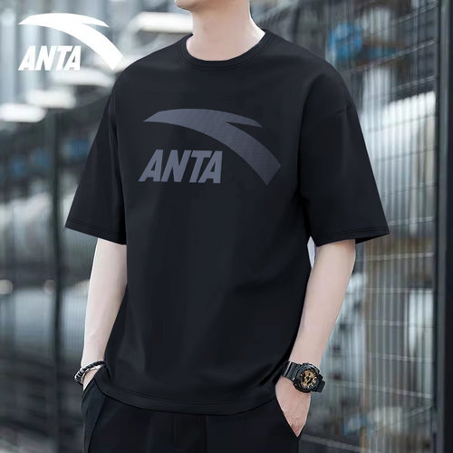 安踏短袖T恤男士薄款透气运动服