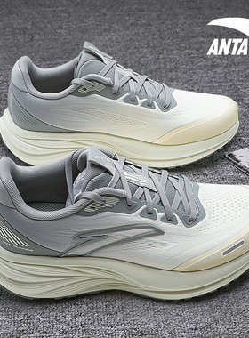 安踏男鞋灰色运动鞋PG7轻质跑步鞋男2026官方新款专业缓震慢跑鞋