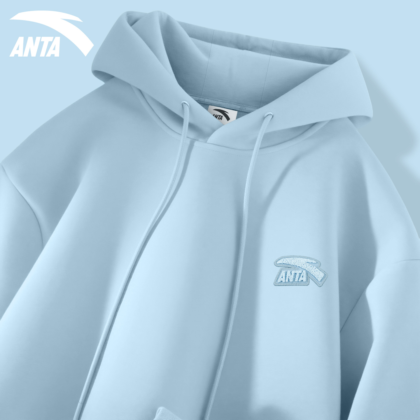 安踏连帽卫衣青少年美式休闲上衣