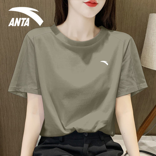 安踏速干短袖t恤女健身瑜伽服