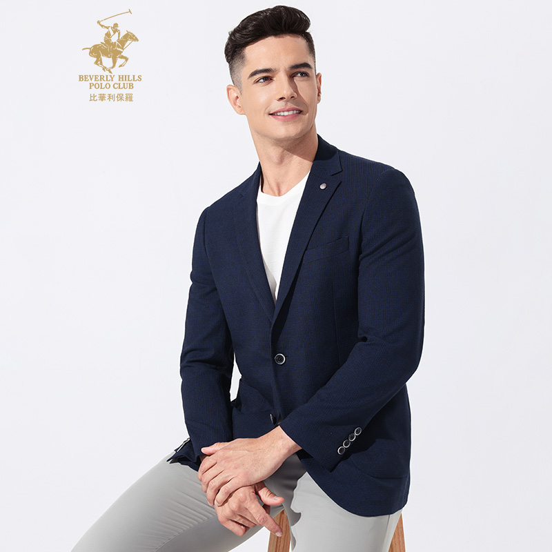 【细腻轻柔莱赛尔】比华利保罗2025秋季新款男士商务西服外套