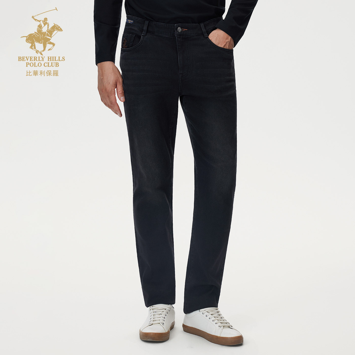 【绵羊毛】比华利保罗秋冬新款加厚保暖牛仔裤长裤