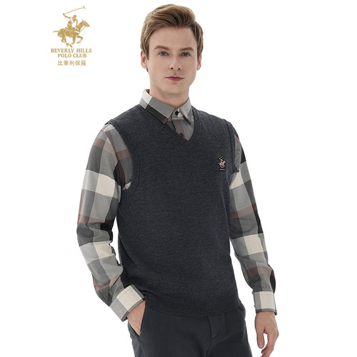 比华利保罗马甲背心新品商务休闲