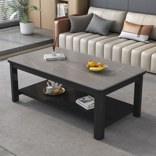 岩板茶几桌子客厅家用小户型出租屋办公室简易简约现代长方形茶台