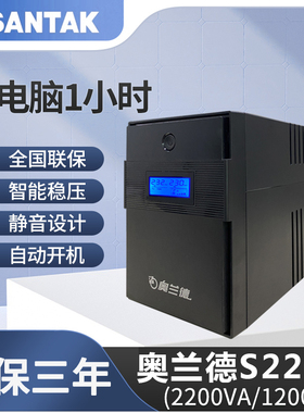 山特奥兰德UPS电源S600/360W/S1000/S1500/S2200/1200W在线互动式