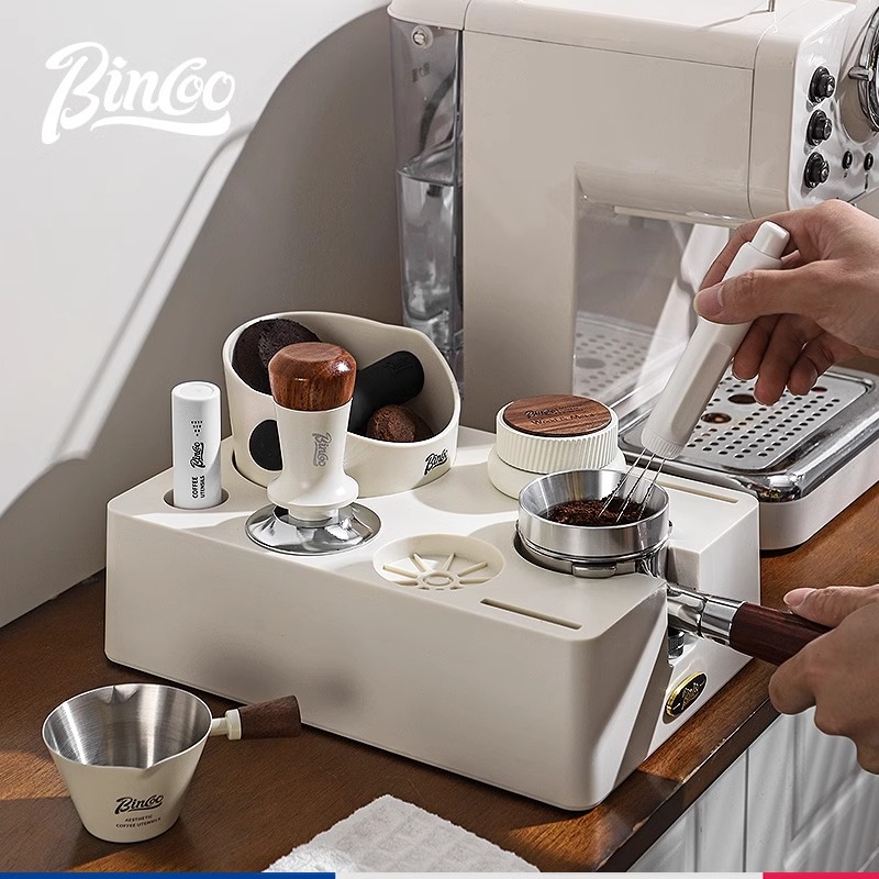 Bincoo咖啡压粉底座布粉器压粉锤