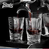Bincoo意式 浓缩杯玻璃咖啡量杯盎司萃取杯shot杯带刻度小奶盅奶罐