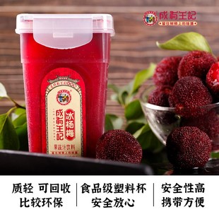 成有王记冰杨梅汁380ml 6瓶冰镇抖音网红果汁饮料酸梅汤无添加剂