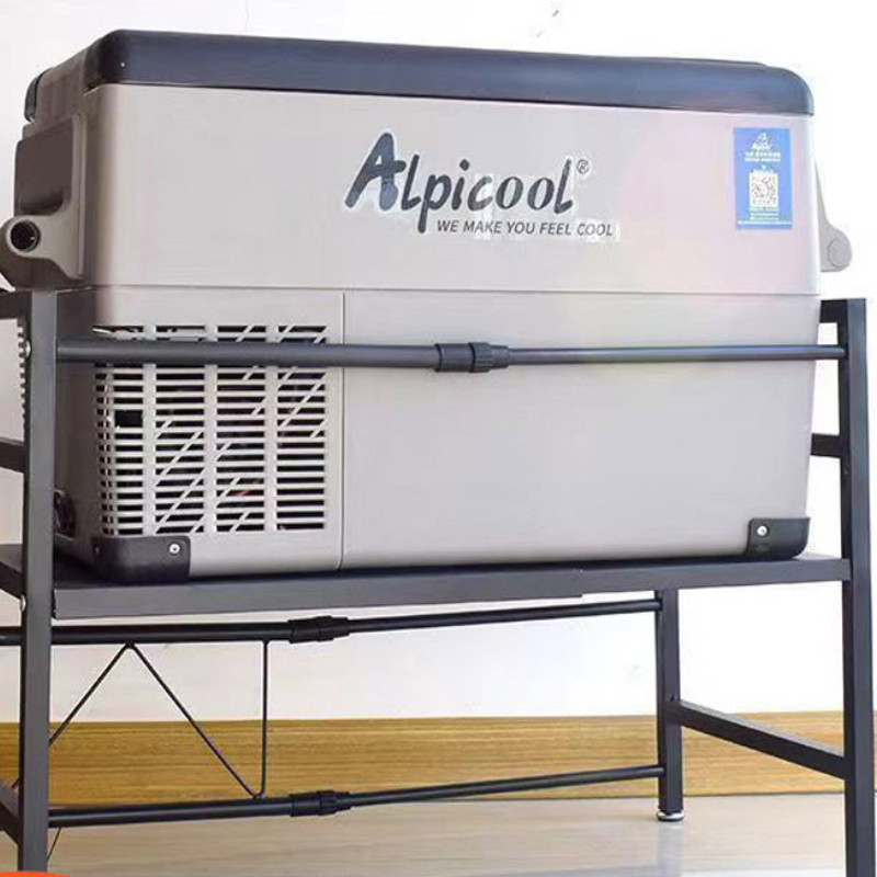 可伸缩加厚碳钢车载冰箱置物架卡车卧铺专用收纳整理防滑高承重支