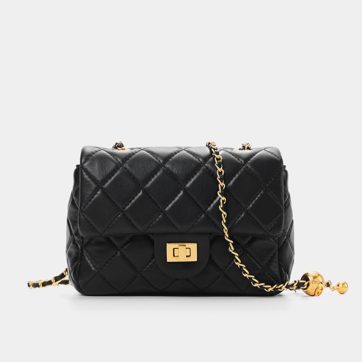 【原499丨小香家同款包包】经典女士小金球单肩斜挎包SDX20093