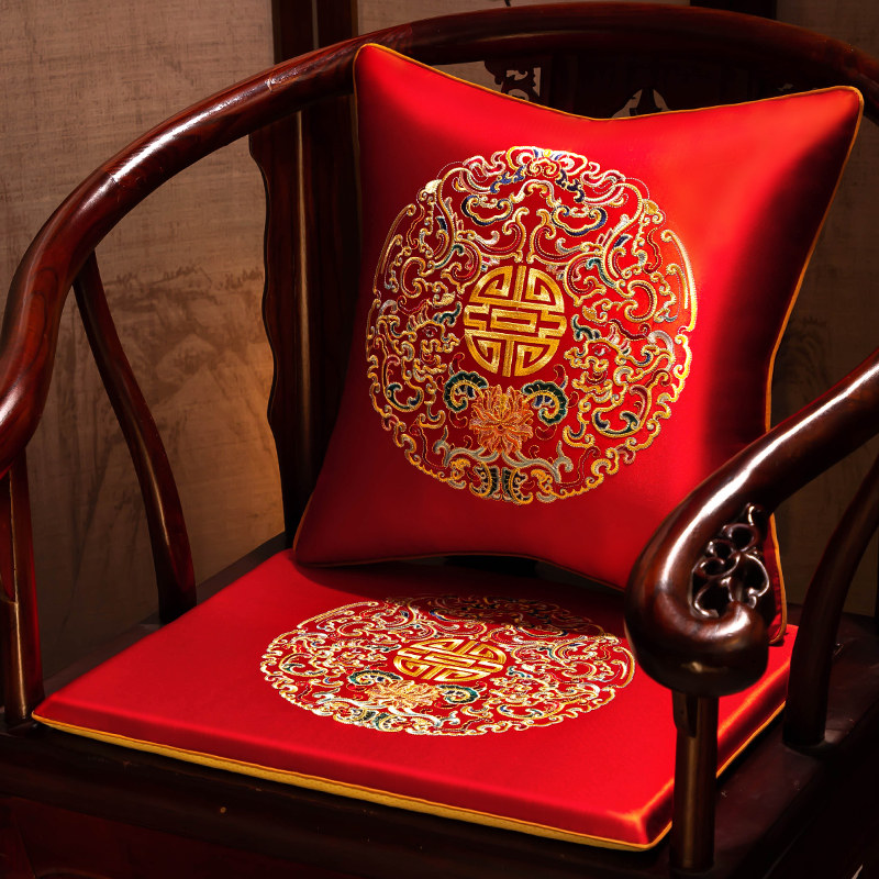 新中式红木椅子坐垫座椅垫防滑实木沙发垫茶桌圈椅太师椅加厚垫子,居家布艺,椅垫,淘宝优惠券,粉丝福利购,淘宝优惠卷