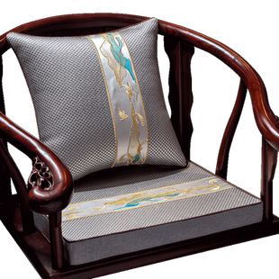 夏季中式椅子乳胶坐垫红木沙发垫凉席冰丝垫冰藤茶椅垫太师椅座垫