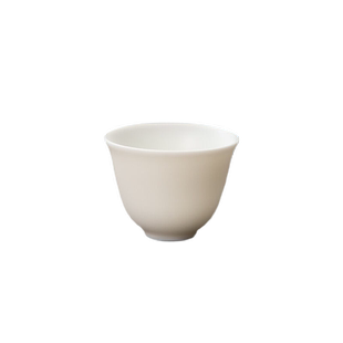 德化陶瓷【单茶杯满45ml纯白哑光】高纯 羊脂玉瓷 24号主人杯 小