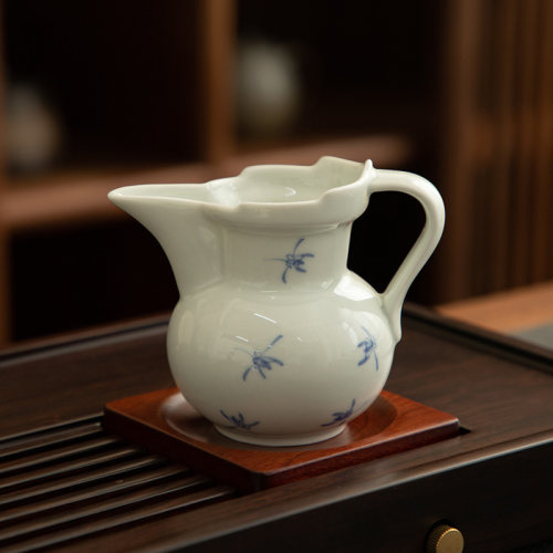 德化陶瓷茶海纯手绘蝴蝶兰