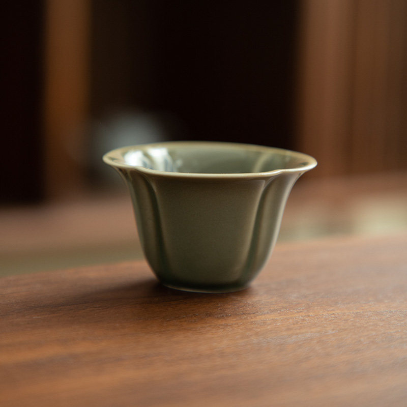 德化陶瓷青瓷茶杯单杯品茗杯