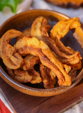 闽南特产美琼肉粕衙口老狮夫猪油粕蒜香猪油渣猪肉干传统老式茶点