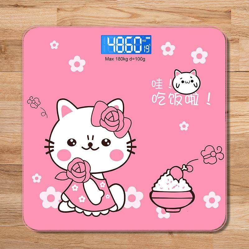 厂家直销体重秤电子称家用精准蓝牙体脂秤卡通人体秤健康秤称重器