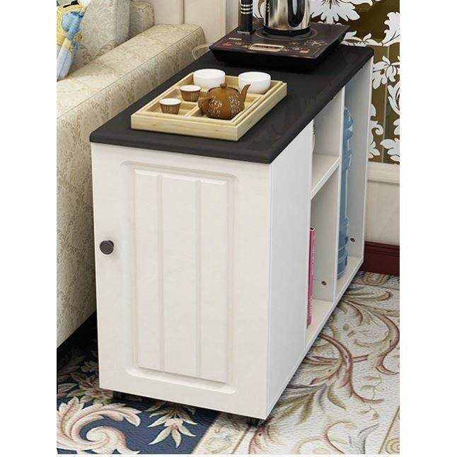 桶装水置物柜放饮水机的小桌子移动茶水柜茶台一体式可移动边机角