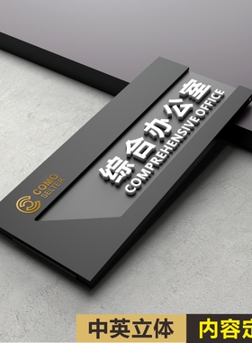 高档亚克力可更换部门科室牌定制公司办公室门牌订制总经理室会议室办公室企业标识牌抽拉替换牌子标志牌