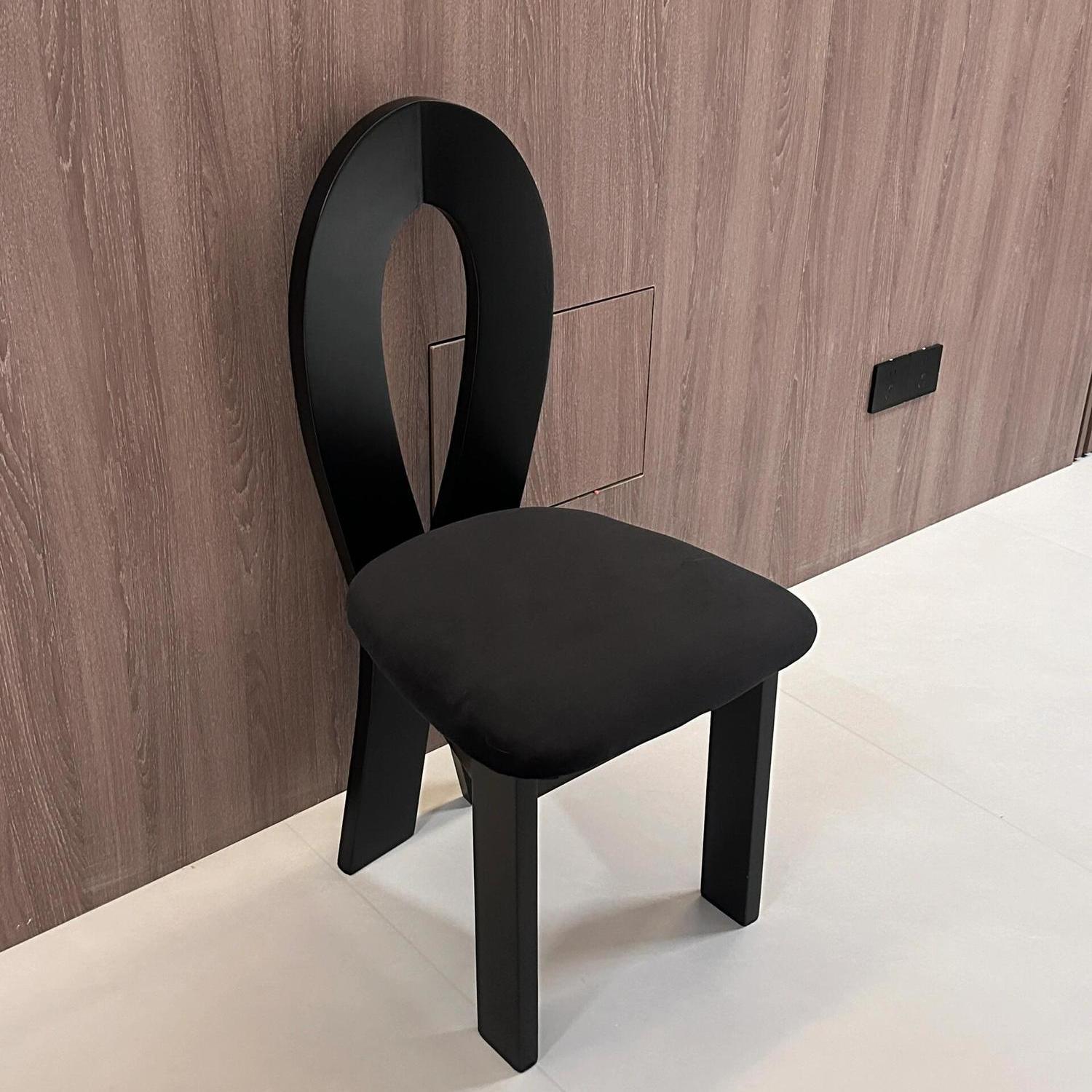 法式复古实木餐椅家用靠