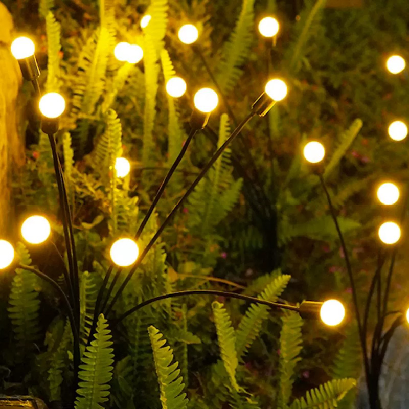 太阳能萤火虫灯地插草坪灯花园布置气氛灯阳台庭院户外露营装饰