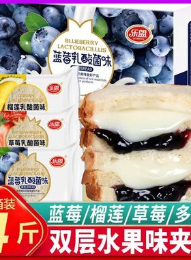 面包整箱早餐蓝莓夹心吐司蛋糕