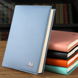 XD鑫都25K112大学生小清新皮面本B5套皮本A5商务笔记本拉锁办公记事本复古日记本会议记录本工作加厚记事本