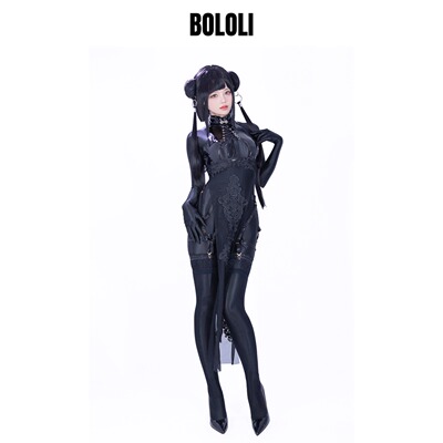 BOLOLI丝滑中华娘旗袍