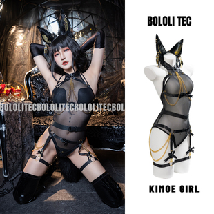 BOLOLI日本原创埃及艳后系列绑带阿努比斯cosplay摄影会穿搭