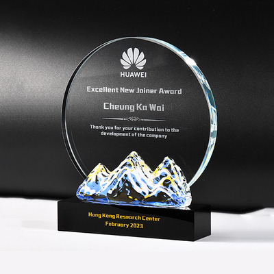 创意水晶奖杯定制定做年会优秀员工颁奖荣誉奖牌合作商供应商奖座