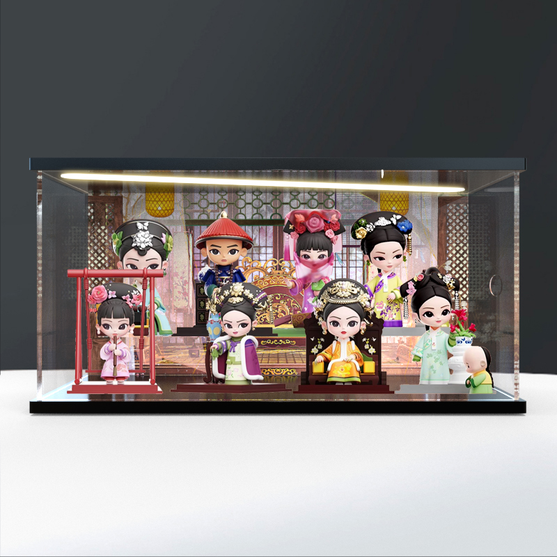 适用《甄嬛传》官方系列手办第三代盲盒手办灯光场景亚克力展示柜