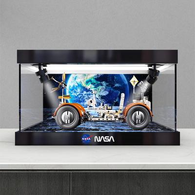 亚克力展示盒适用乐高42182 NASA月面探测车模型玩具罩透明收纳柜