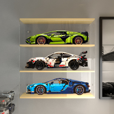 乐高悬挂带门展示柜