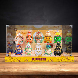 福福贴贴 慧根系列 手办盲盒摆件 悟解博物馆 敦煌盲盒场景展示柜