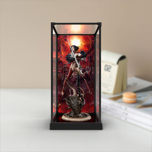 适用否极AMERFORT 星轮系列 献祭骑士法艾拉手办合金框收纳展示柜