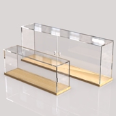 手办模型展示柜亚克力透明罩泡泡玛特盲盒防尘盒黏土作品陈列盒子