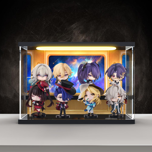 适用蹦坏星穷铁道无名客的奖章Q版盒蛋系列手办盲盒亚克力展示盒