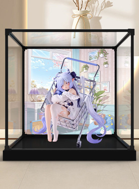 适用EUSUN 睡眠恶魔 诺诺丝 手办模型亚克力防尘罩合金框架收纳盒