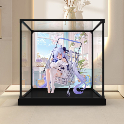 适用EUSUN 睡眠恶魔 诺诺丝 手办模型亚克力防尘罩合金框架收纳盒