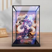 佳寻英雄联盟集美殿堂联名款 九尾妖狐阿狸手办防尘罩合金框展示柜
