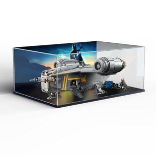 适用乐高星球大战系列75331剃刀冠号展示架亚克力透明防尘收纳柜