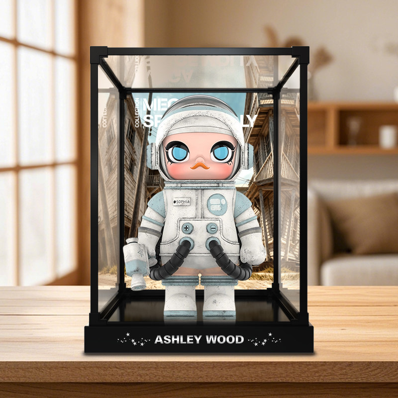 佳寻适用泡泡玛特MEGA SPACE MOLLY 阿什利&middot;伍德 合金框架展示柜