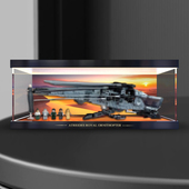 亚克力展示柜适用积木10327沙丘皇家扑翼机模型高透明收纳防尘架