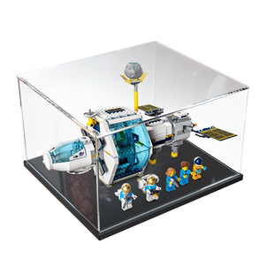 展示柜适用乐高60349 月球空间站亚克力积木透明防尘盒手办收纳盒