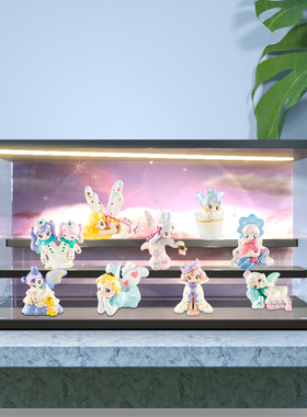 适用寻找独角兽 AAMY少女心事系列潮玩手办收纳盒盲盒场景展示架