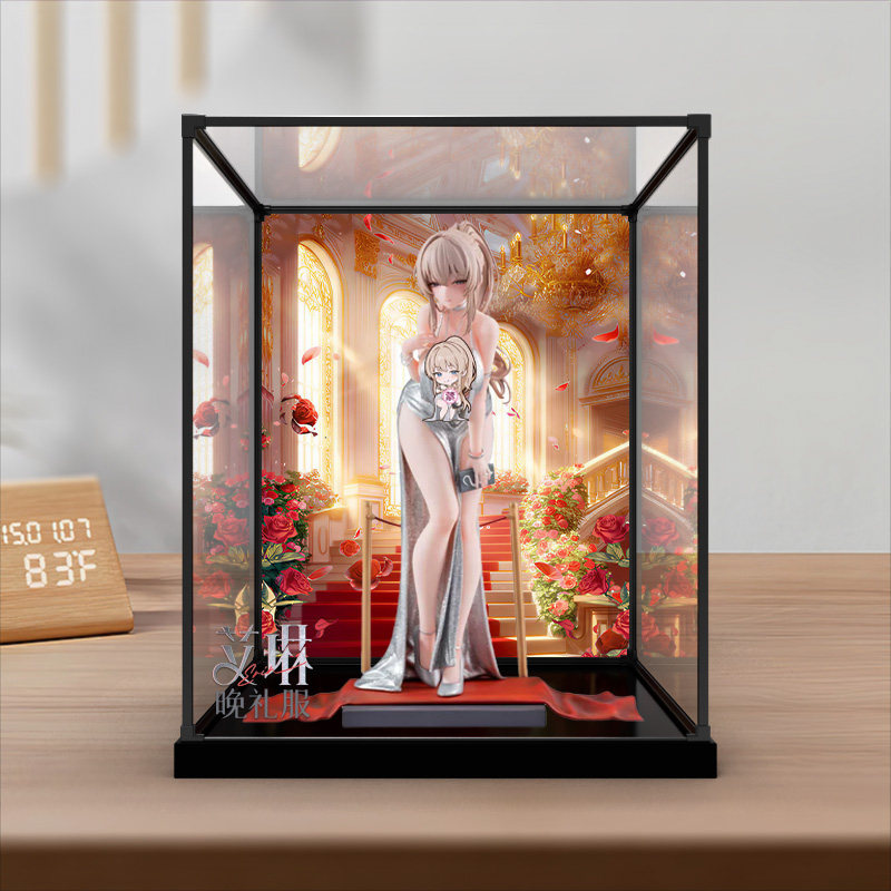 佳寻适用AniMester 大漫匠 Erin艾琳 晚礼服Ver.手办合金框展示柜图片