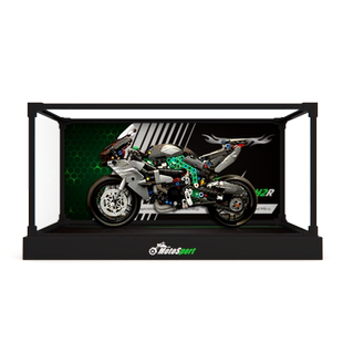 适用乐高42170机械组川崎Ninja H2R摩托车积木亚克力合金框展示柜
