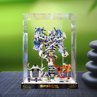 亚克力展示柜适用乐高80028三打白骨精夜光机甲悟空小侠防尘盒罩